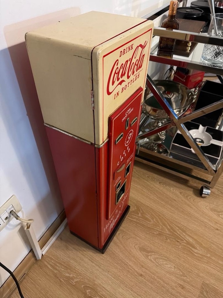 Coca Cola retro ahşap mini dolap - 3