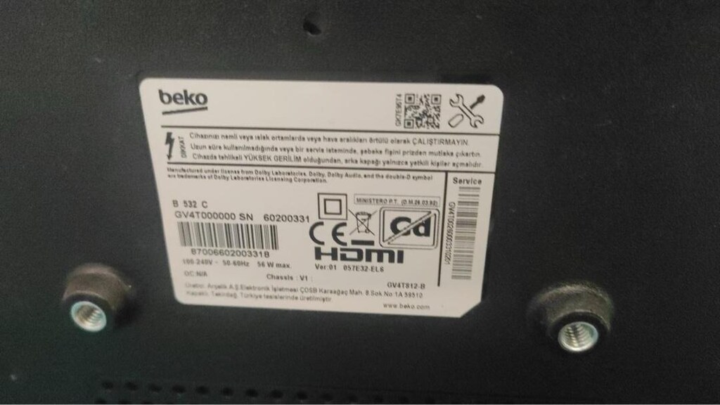 sıfır 82 ekran Beko led ev uydu alıcılı - 2