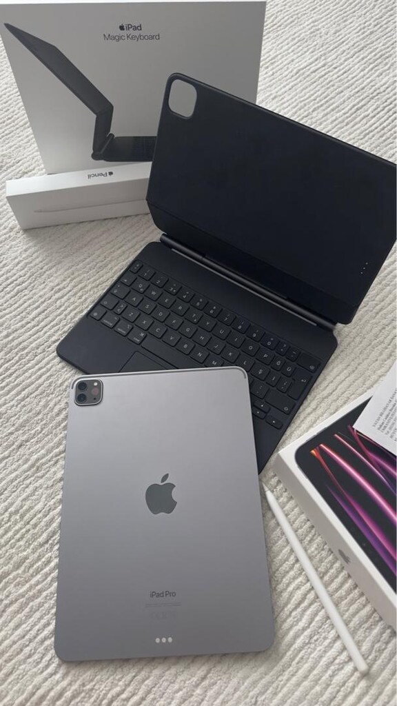 Apple iPad Pro 11” 4. Nesil 256GB WiFi + Apple Pencil + Klavyeli Kılıf - 2