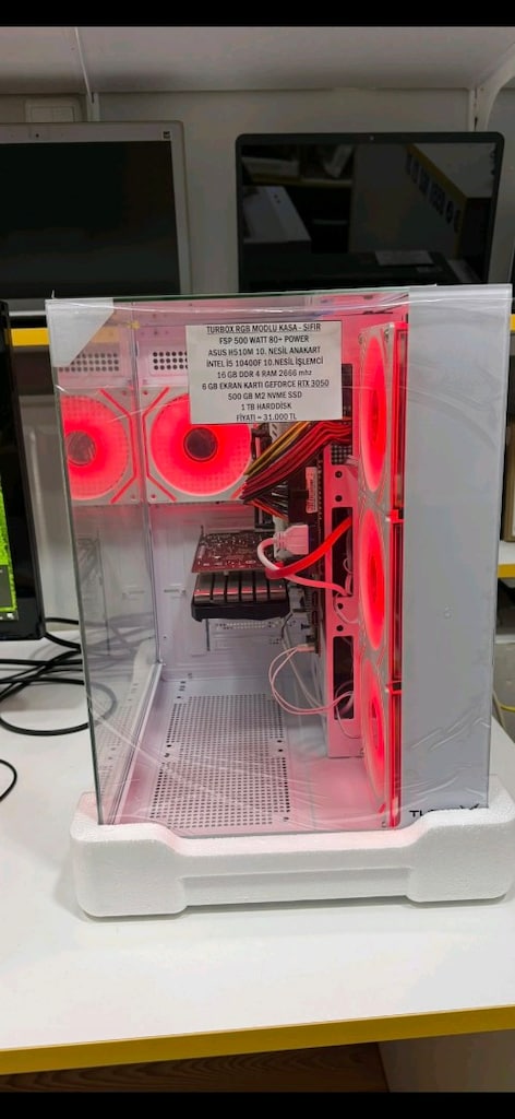 İ5 10.NESİL İŞLEMCİ 16 RAM RTX 3060 EKRAN KARTI BİLGİSAYAR KASASI - 2