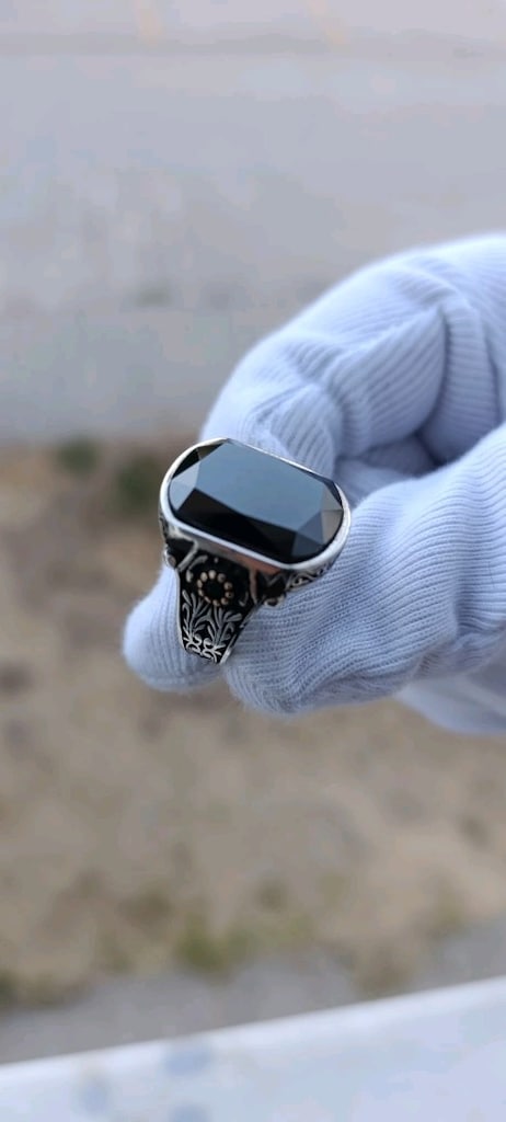 Zirkon Taşlı Gümüş Yüzük 925 Ayar - 2
