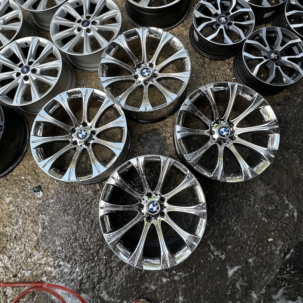 19 inç 5x120 E60 M5 Krom Jant Takımı 9-10 Offset 2. El - 4