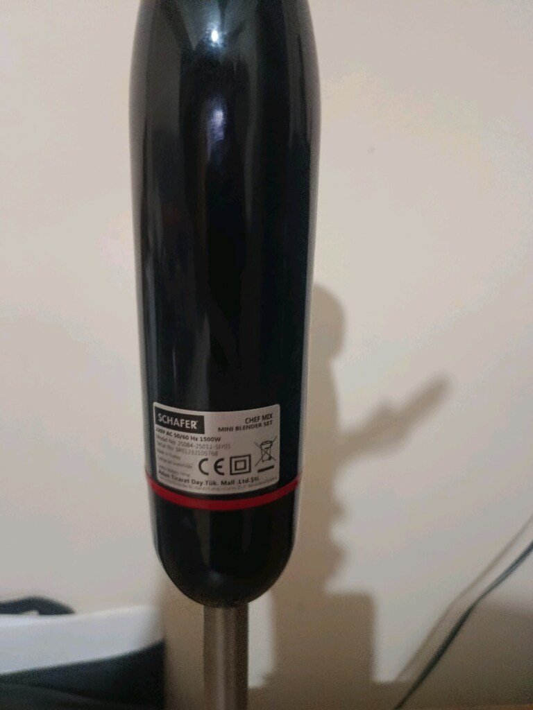 Schaefer Siyah El Blenderi 1500W - 5