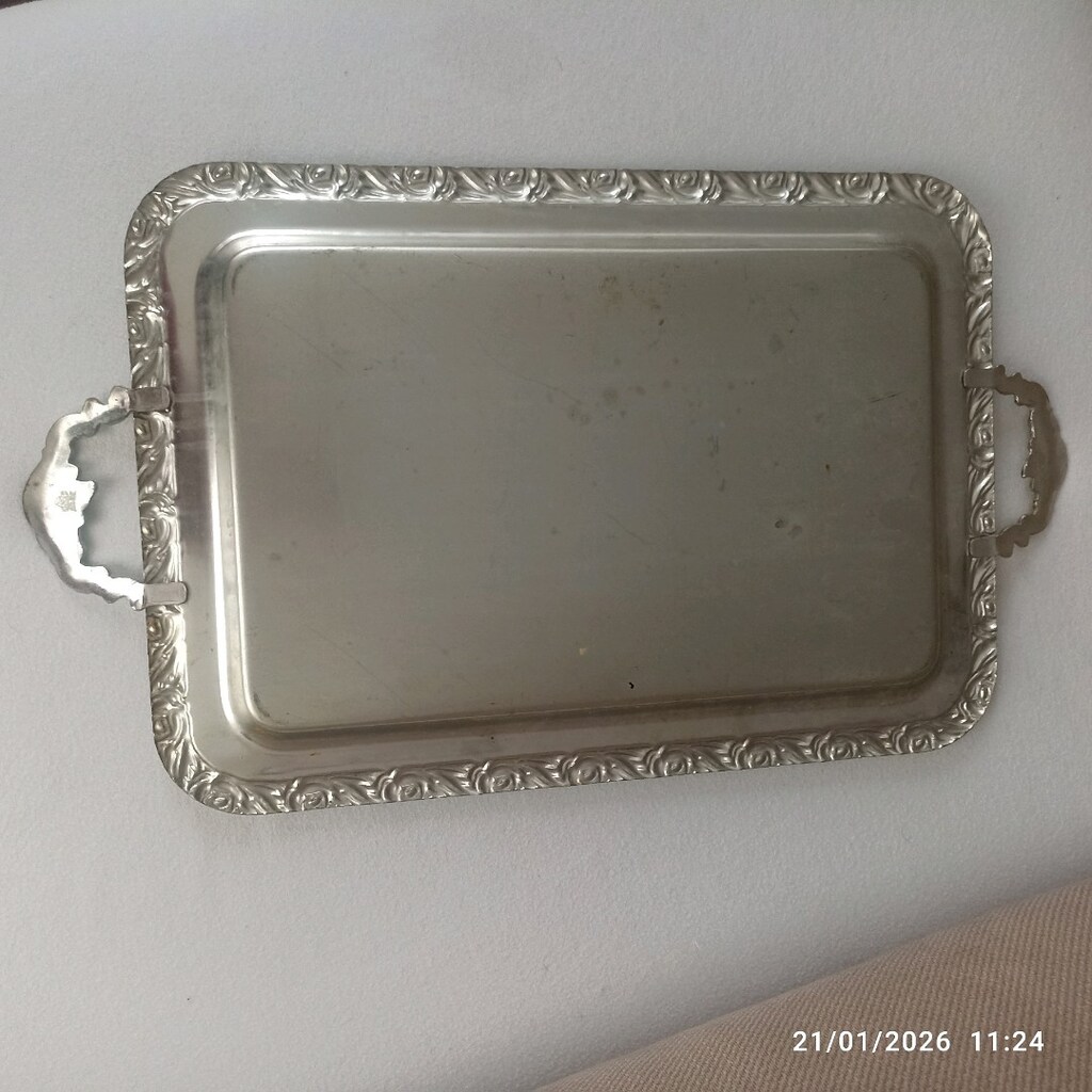 Gümüş renk tepsi - 3