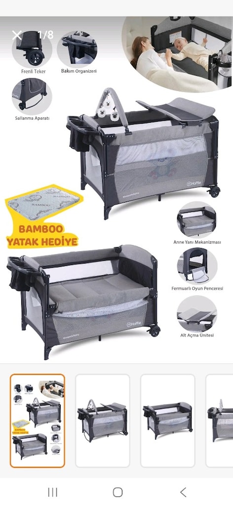 hoffie marka bebek yatağı