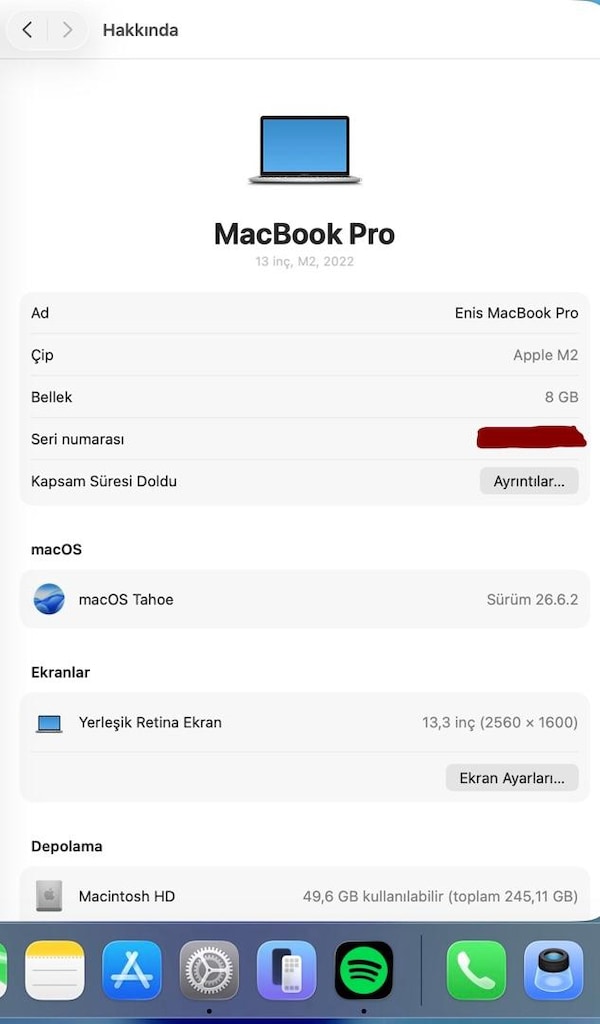 Macbook Pro M2 TouchBar - 5