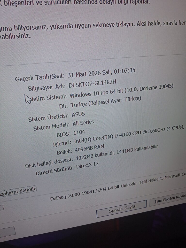Uygun Fiyatlı Masaüstü PC/i3 -4160GHz/AMD Radeon R7 Ekran Kartı - 6
