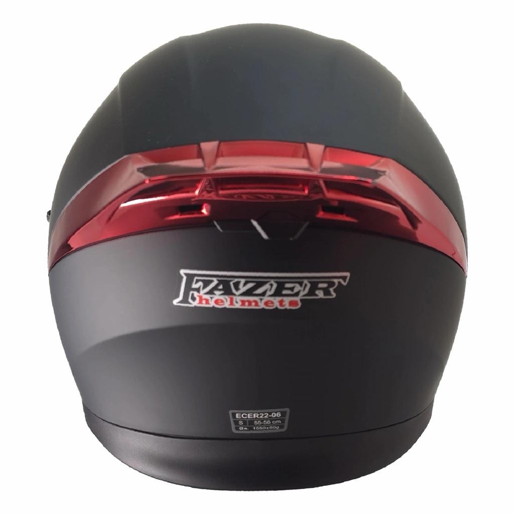 FAZER FR-965 ÇENE AÇILIR KASK - Mat Siyah/Fire - 3