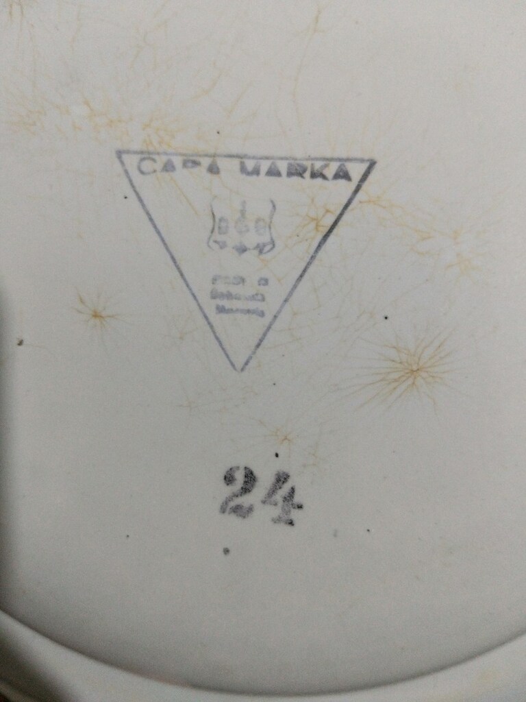 vintage, Avrupa emaye tabak - 6