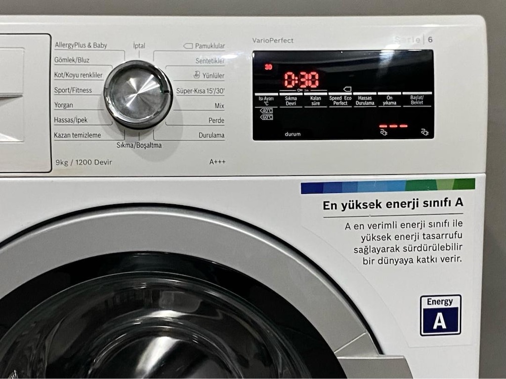 Bosch 9 Kg 1200 Devirli İnverter A+++ Serie 6 Çamaşır Makinesi - 4