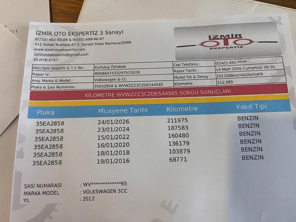 Değişensiz 1.5 Parça boyalı servis bakımlı 2012 CC 1.4TSI 160hp - 6