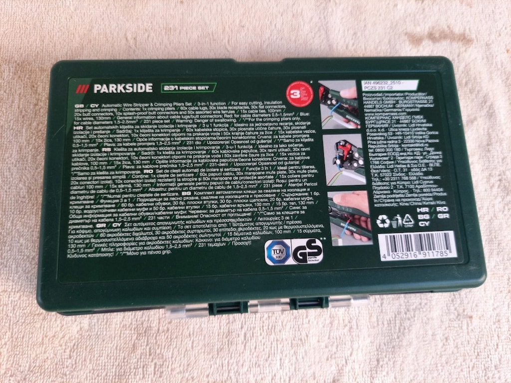 PARKSİDE TERMİNAL,PABUÇ SIKMA PENSESİ(GERMANY) 231 PARÇA - 9