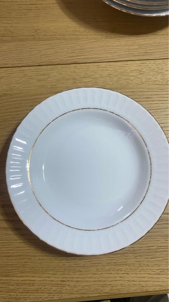 6’lı Vintage Altın Yaldızlı Çukur Yemek Tabağı Takımı - 5