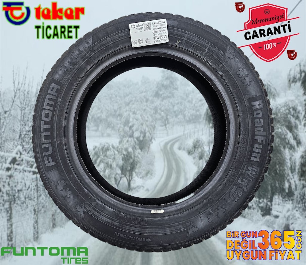 225 55 17 FUNTOMA WINTER #kış & kar lastiği# Teker Ticaret ÜT2026 - 2
