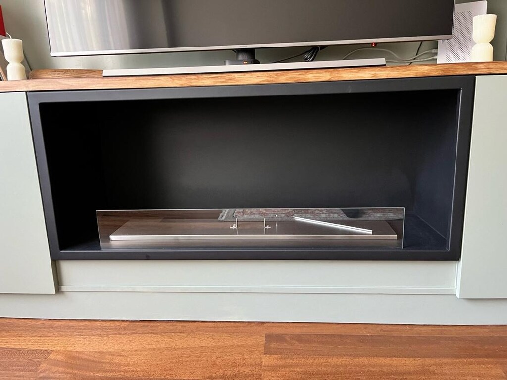 Korflame Ankastre Bioethanol Şömine 120cm Özel Kasalı - 2