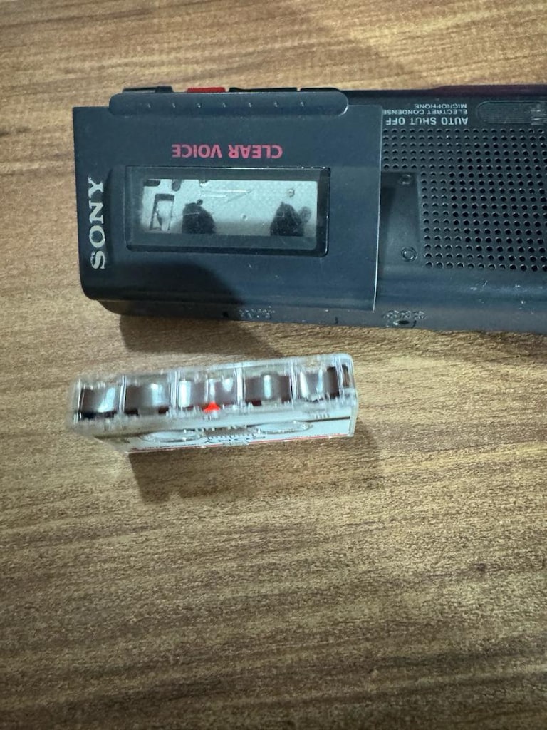 Vintage Sony M-450 Microcassette-Corder Diktatör Orijinal Sony M-450 - 13