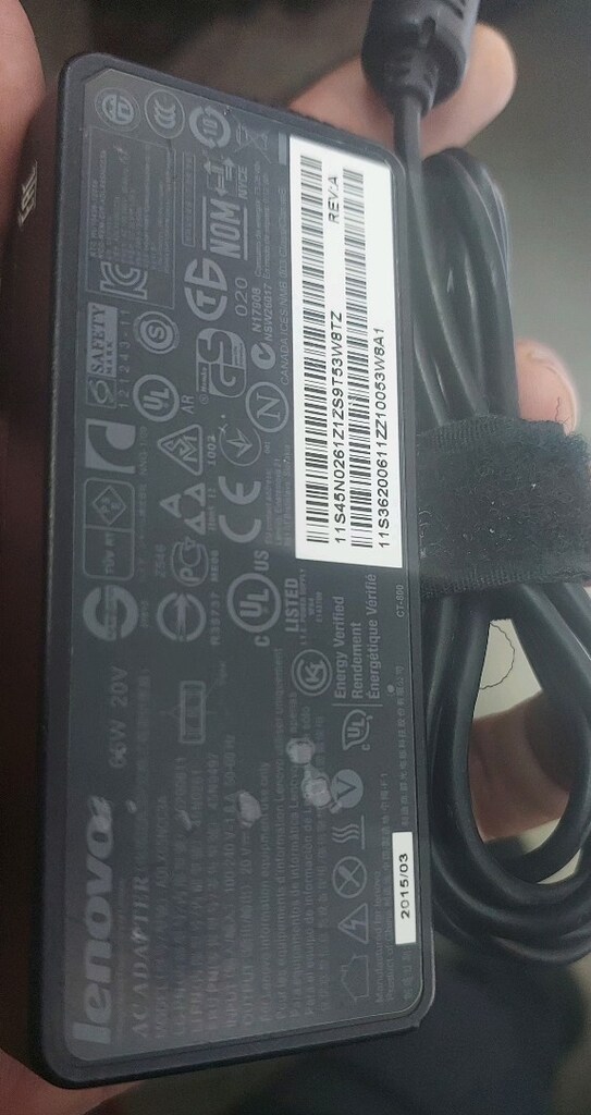 LENOVO 20V 3.24A /ADLX65NCC3A KODLU GENIS UCLU LAPTOP SARJ ADPTR - 3