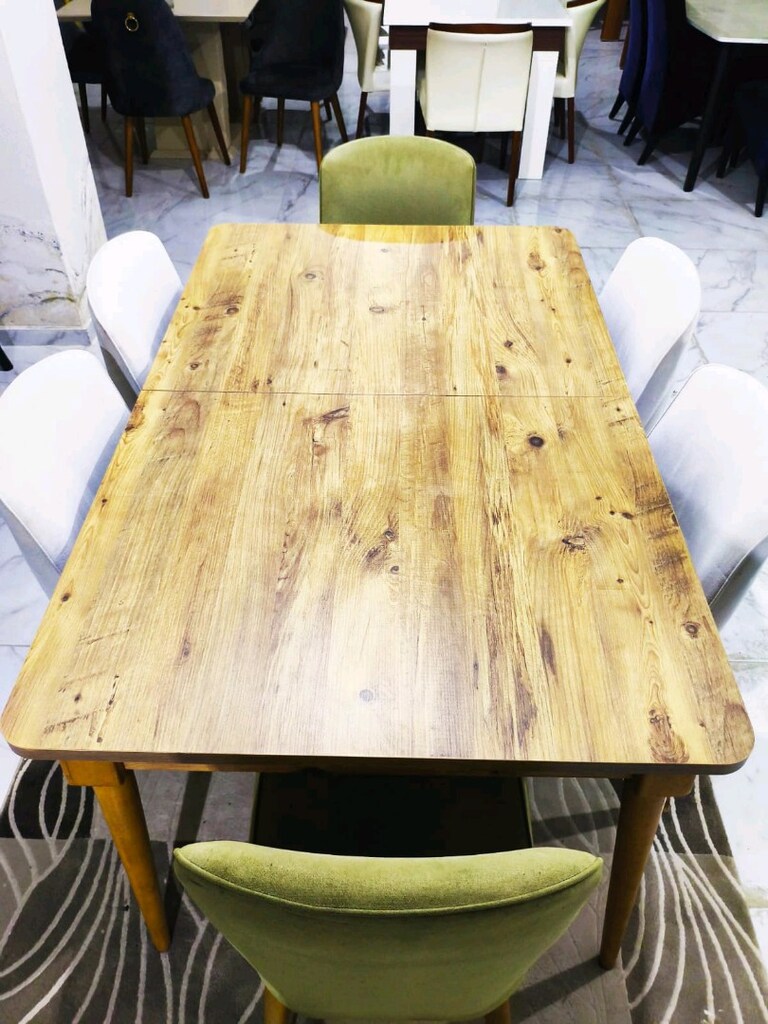 DOĞTAŞ LÜKS BÜYÜYEN MDF MASA 6 SANDALYE - 9