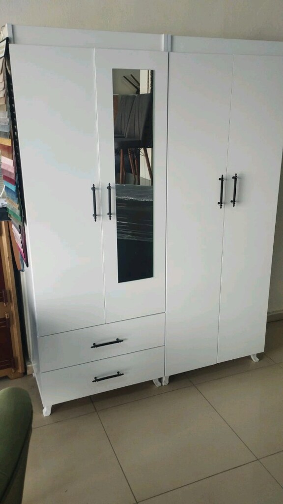 4 KAPILI SIFIR ELBİSE DOLABI MODELLERİ UYGUN FİYATA ŞOK KAMPANYA - 2