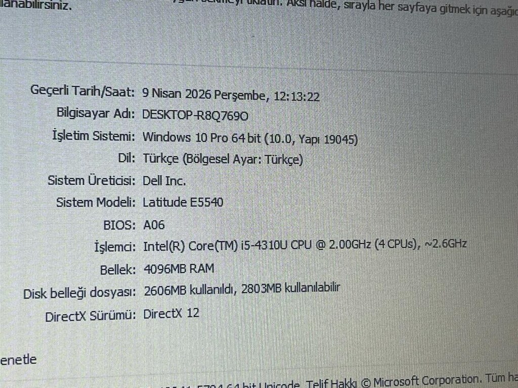 DELL LATITUDE E5540 İ5 LAPTOP - 2