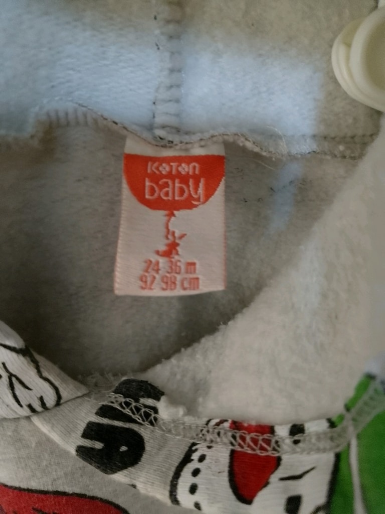 Koton Baby Yılbaşı Temalı Kapüşonlu Sweatshirt (24-36 Ay) - 4