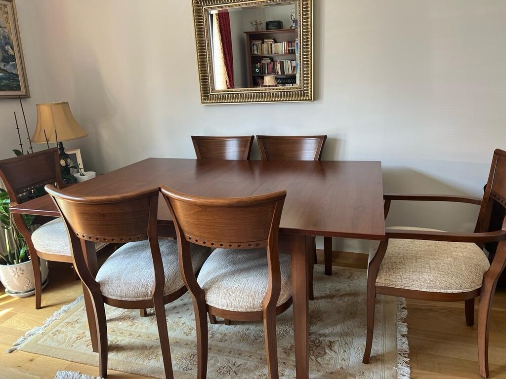 Yemek Masası+6 sandalyesi, Konsol, Kitaplık - 3