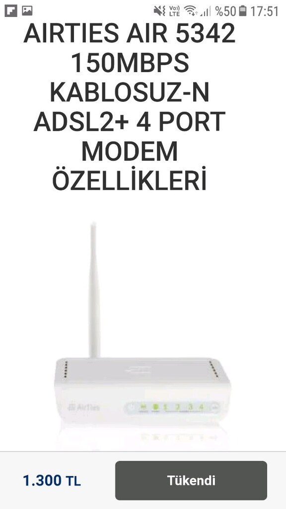 modem...Airties 5342 modeli - 4