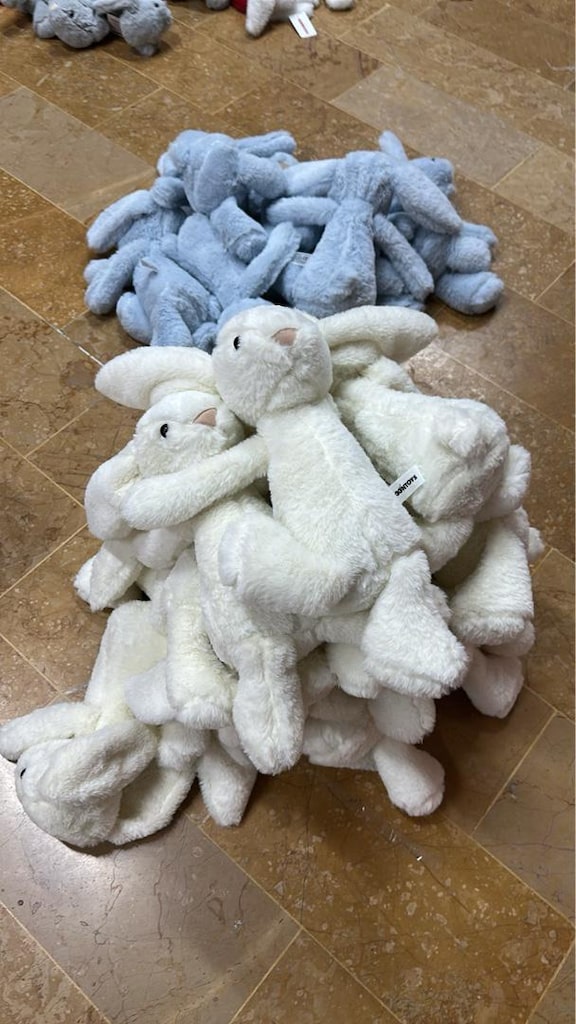 TOPTAN UYKU ARKADAŞI PELUŞ TAVŞAN 34cm - 10