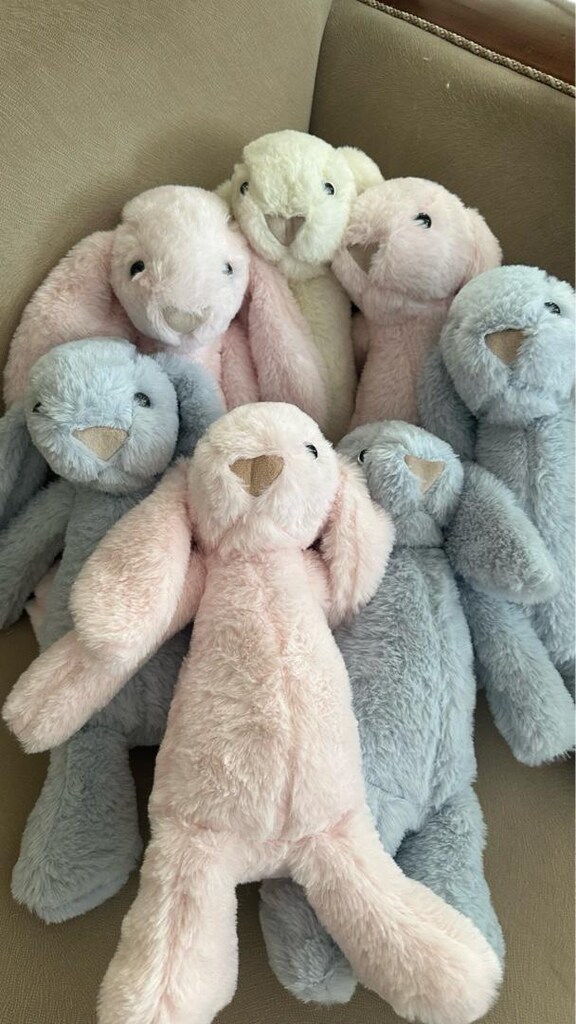 TOPTAN UYKU ARKADAŞI PELUŞ TAVŞAN 34cm - 16