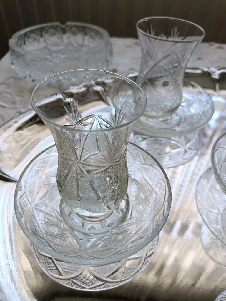 kristal çay bardağı - 5