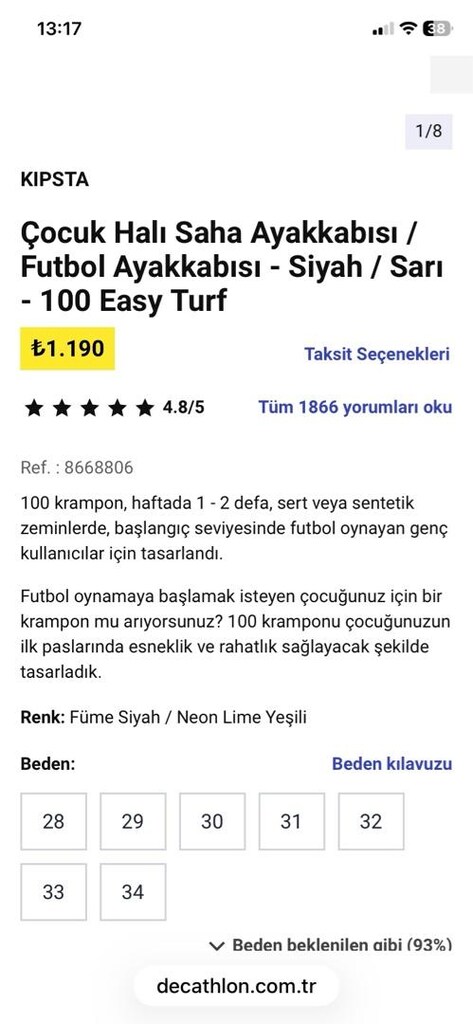 Erkek çocuk futbol spor ayakkabı - 7