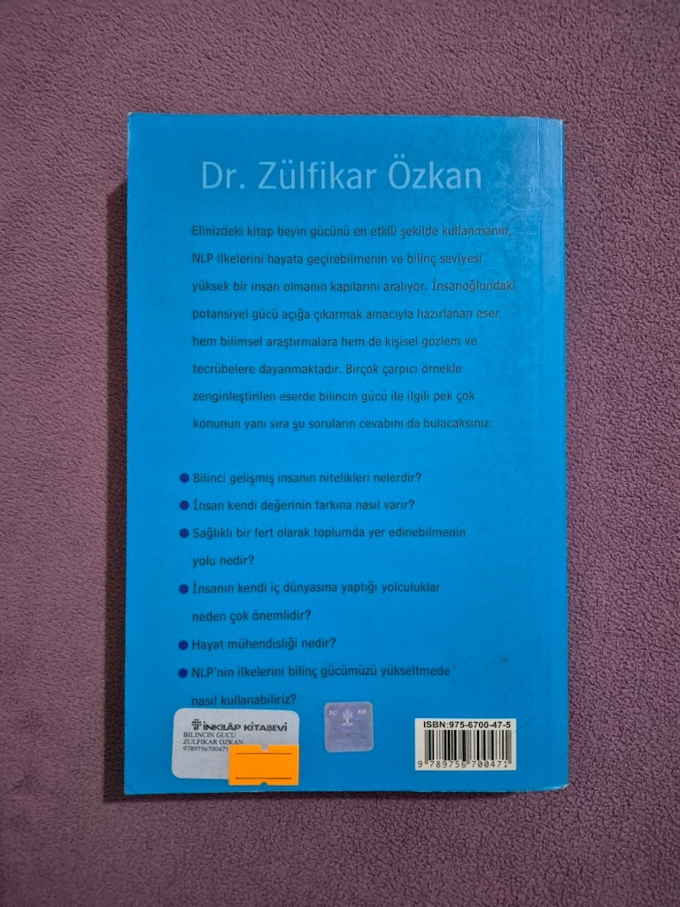 BİLİNCİN GÜCÜ - DR. ZÜLFİKAR ÖZKAN - 2