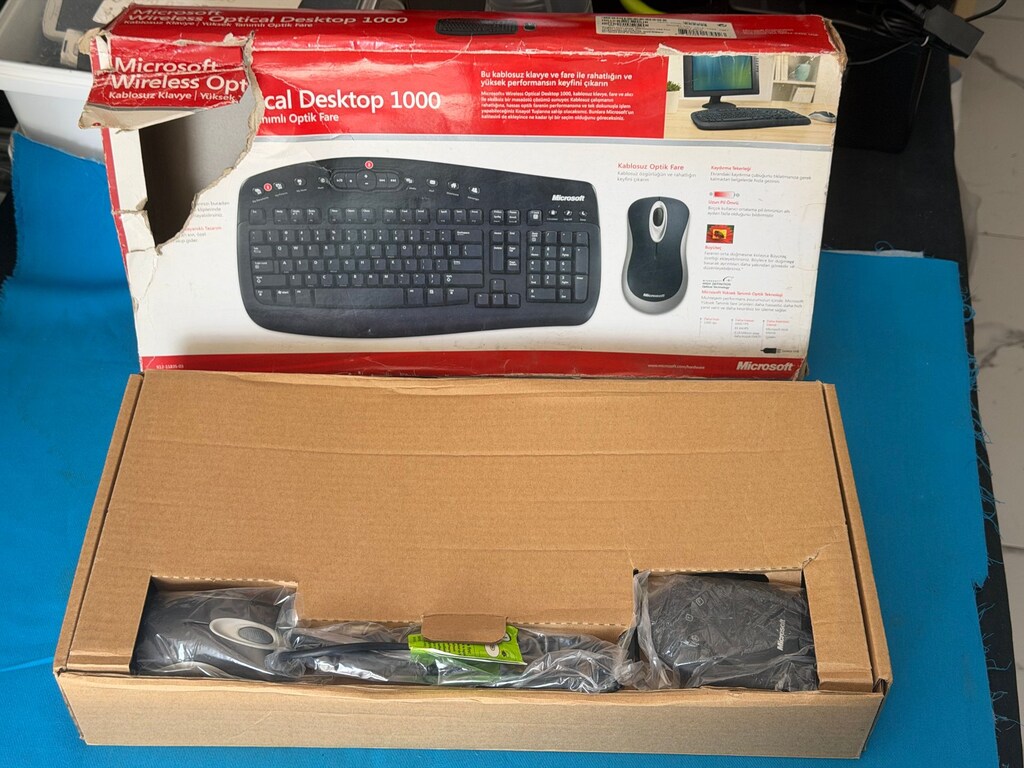 Microsoft Wireless Optical Desktop 1000 (Sıfır Kullanılmamış) - 5