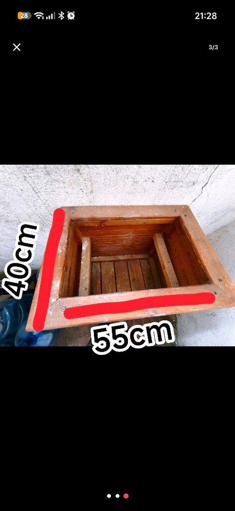 ahşap saksı - 3