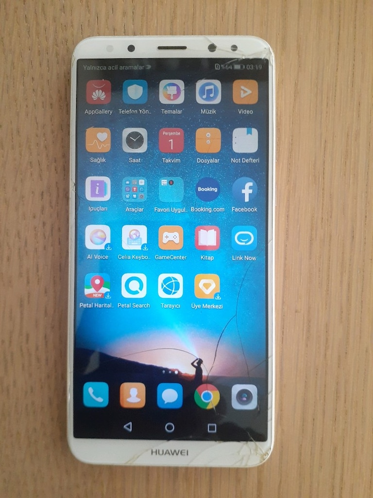 huave lite 10sorunsuz ekran catlak kullanima hic engeli yok 64 gb - 2