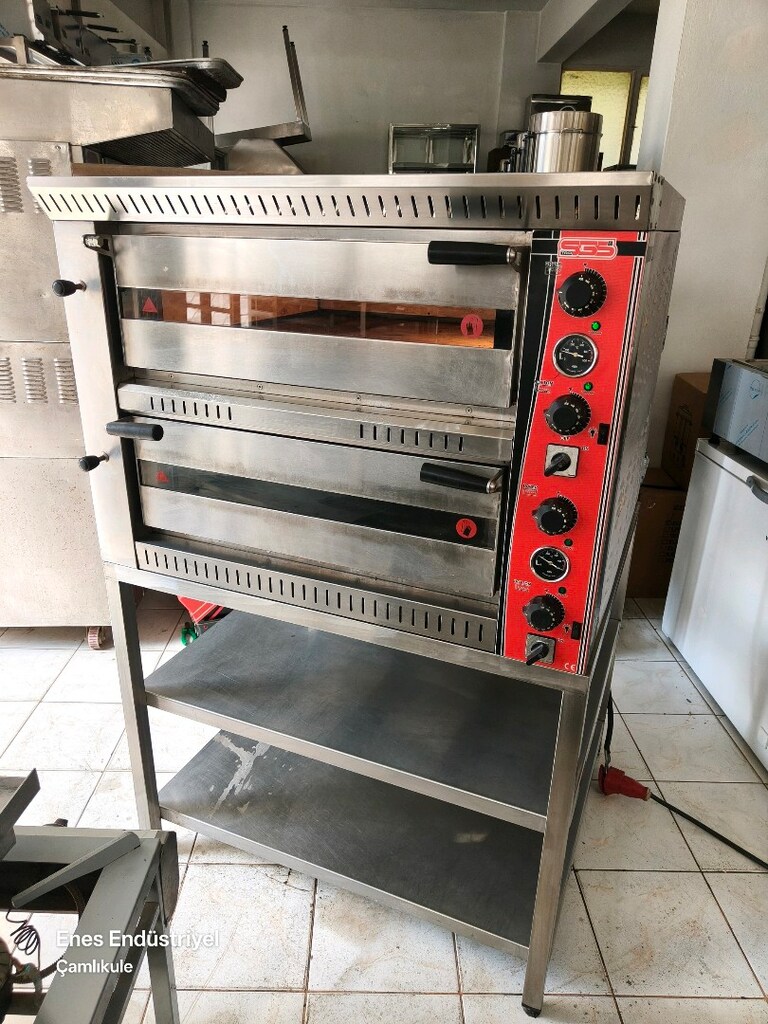 taş taban iki katlı pizza fırını - 10