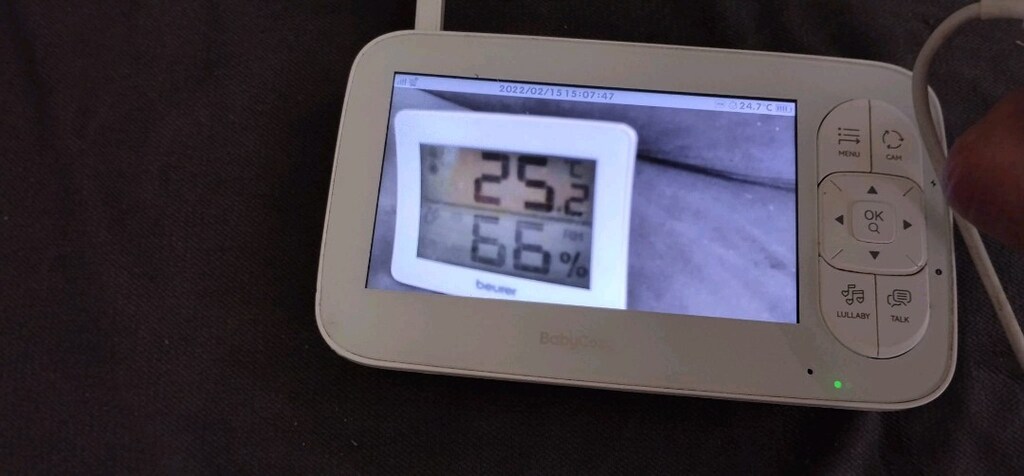 Bebek bakıcı kamera monitör kamera 360 derece döner monitör 7 İnç hd - 6