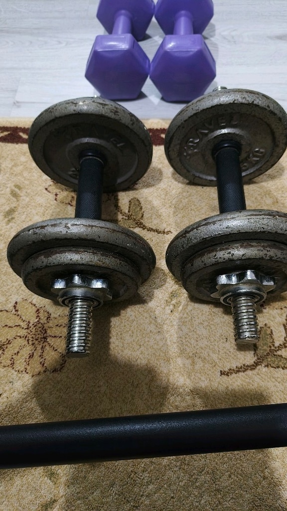 74 Kg dambıl ve halter seti - 2