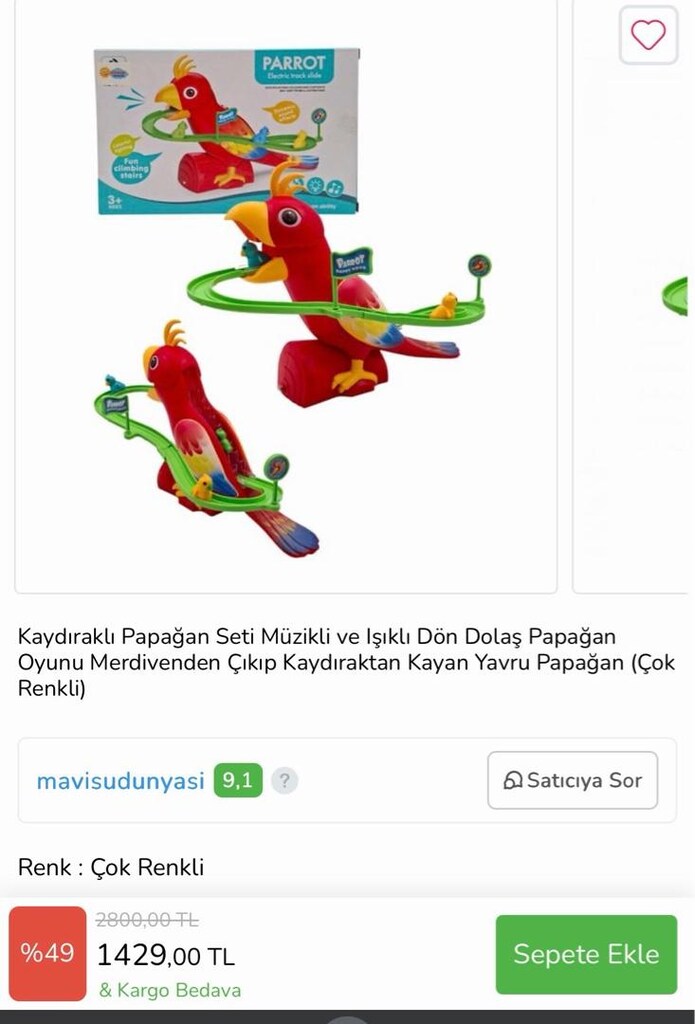 Matrax Oyuncak Papağan Kaydıraklı - 7