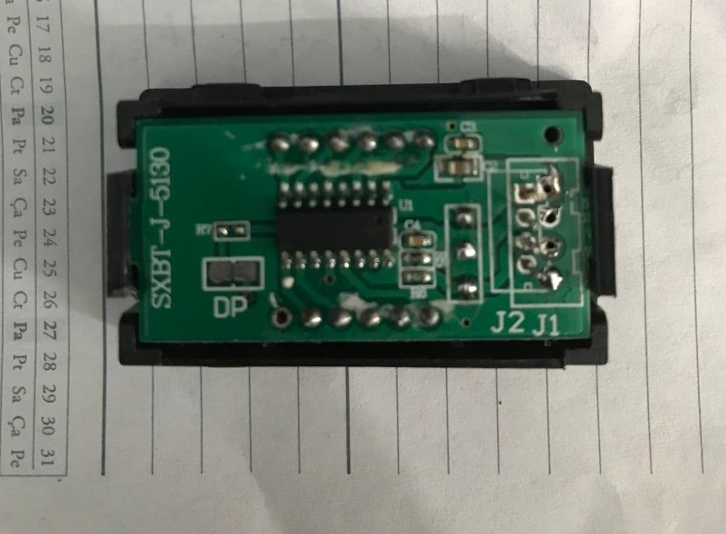 Kaynak Makinesi Amper Gösterge Ekranı Kartı SXBT-J-5130 - 3