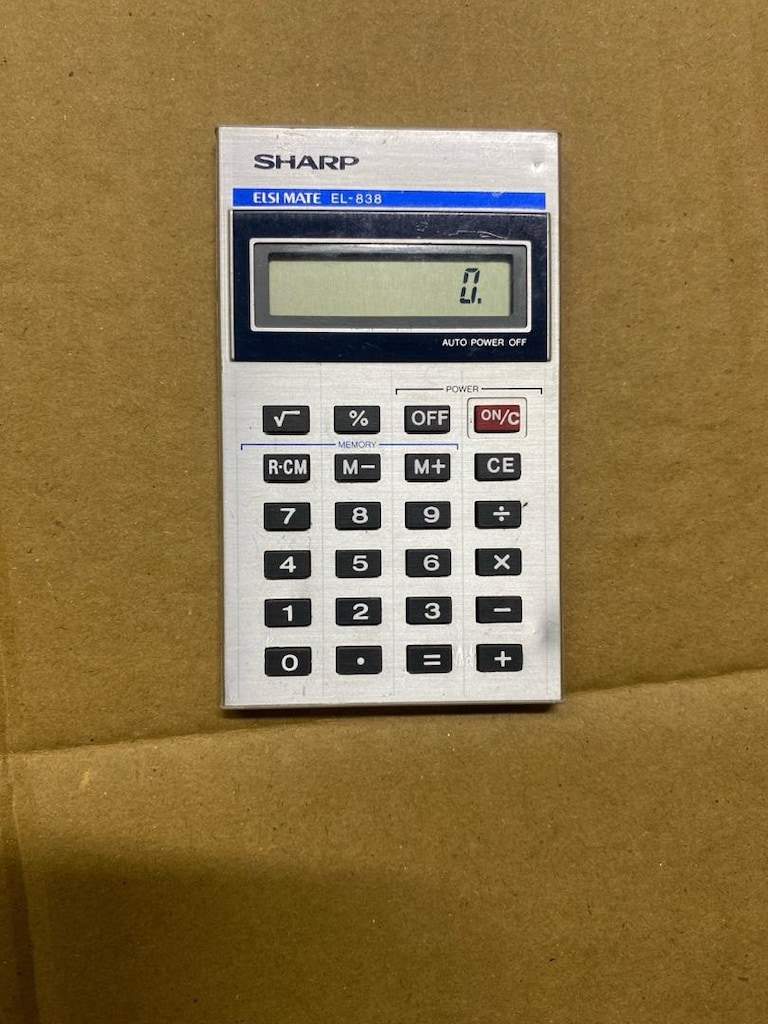 Vintage Sharp EL-838 ELSI Mate Japon Hesap Makinesi – Çalışır Durumda - 8