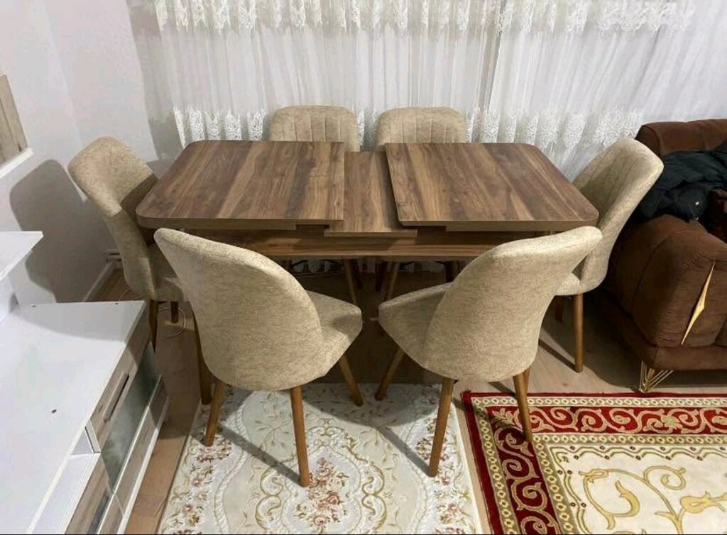 6 kişilik masa sandalye - 6