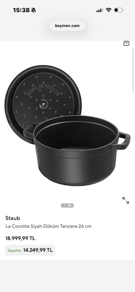 staub la Cocotte Siyah Döküm Tencere 26 cm - 2