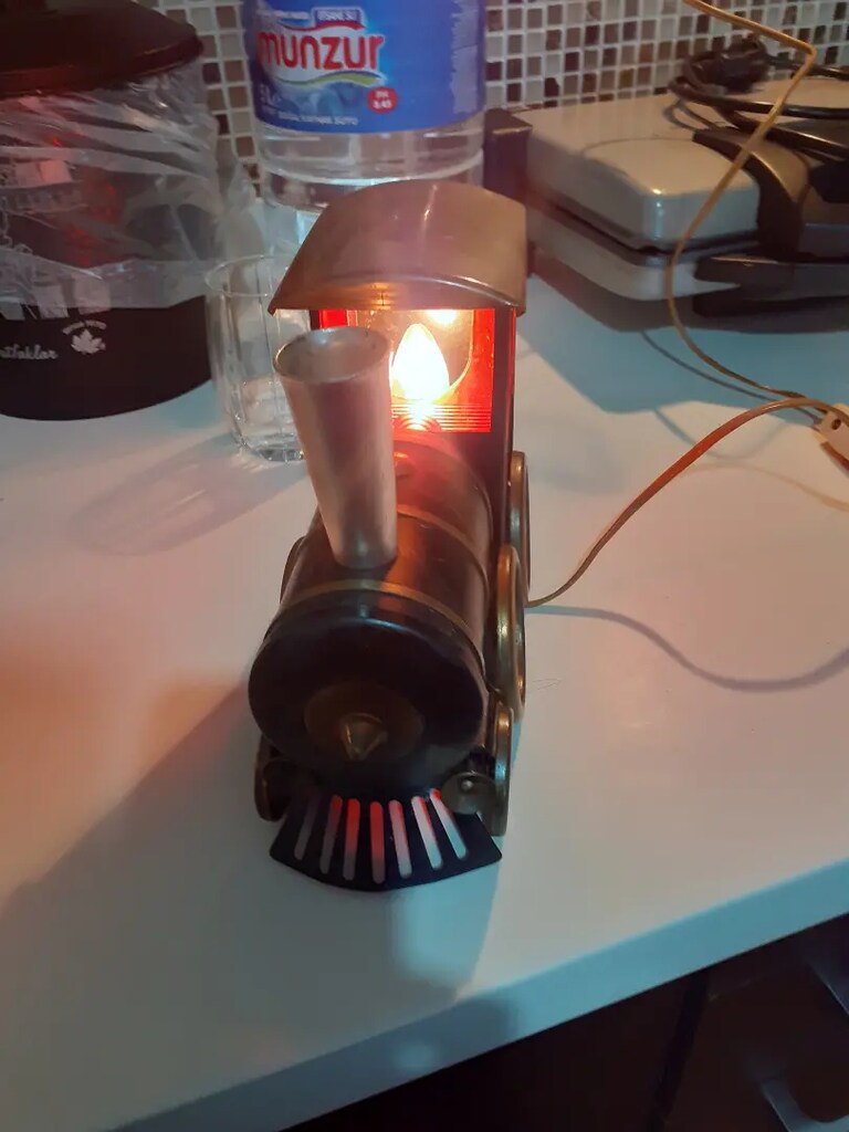 Antika metal Lokomotif Çuf Çuf - 4