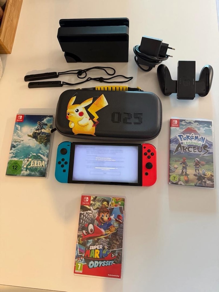 nintendo switch oled ve 3 adt oyun