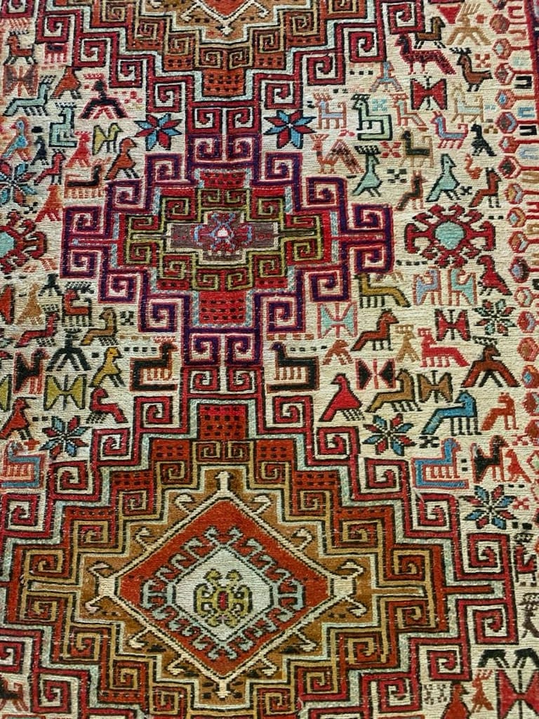 iran el dokuma ipekli sumak kilim - 4