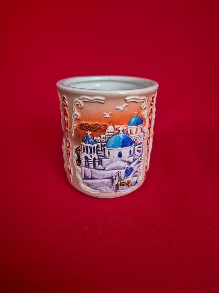 YUNANİSTAN SANTORİNİ MİNİ KUPA BARDAK - 4