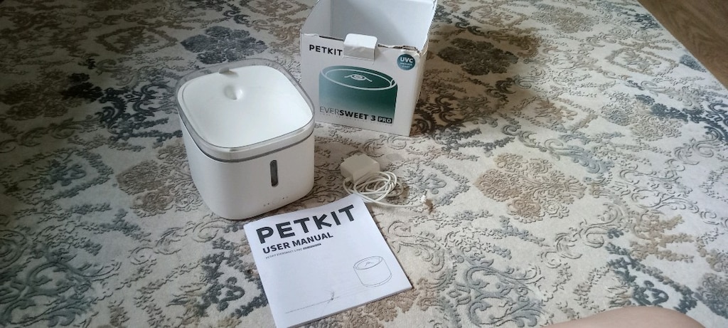 petkıt filtreli evcil hayvan su kabı