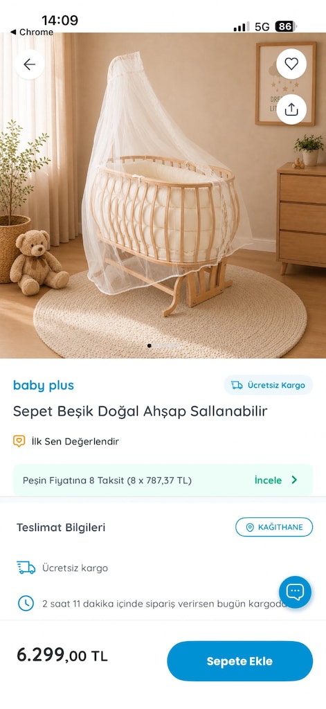 Ahşap beşik - 3