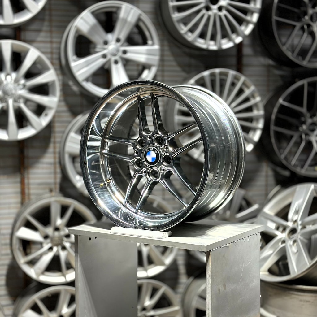 18 inç 5x120 BMW M Paralel Krom Jant Takımı 8,5-10 Offset 2. El - 3
